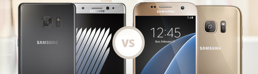 Samsung Note 7 vs Galaxy S7