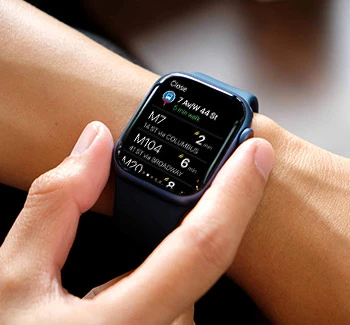 Apple Watch with Citymapper App