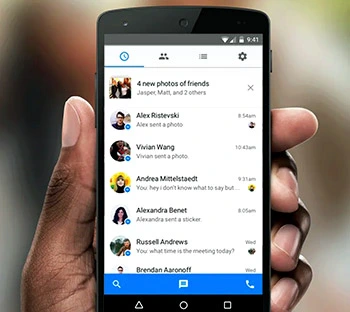 Messenger features on phone