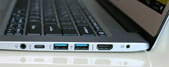 Ports on Mini Laptop