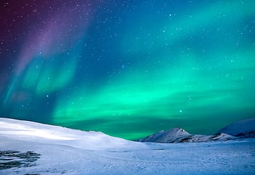 Northern Lights Snow