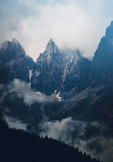 Blue Grey Foggy Mountains